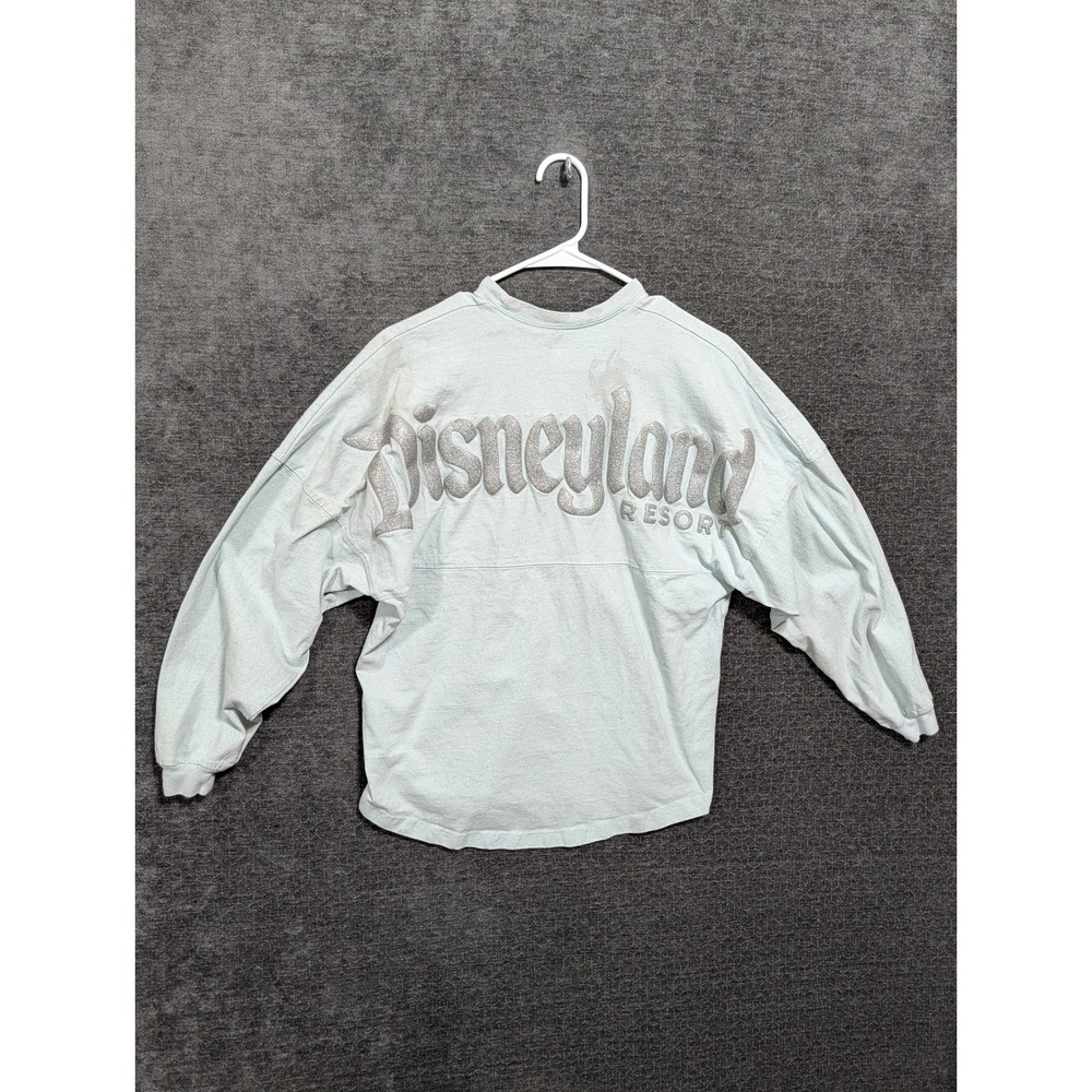Disney Parks Spirit Jersey Disneyland Resort Mint Glitter Logo Shirt Small